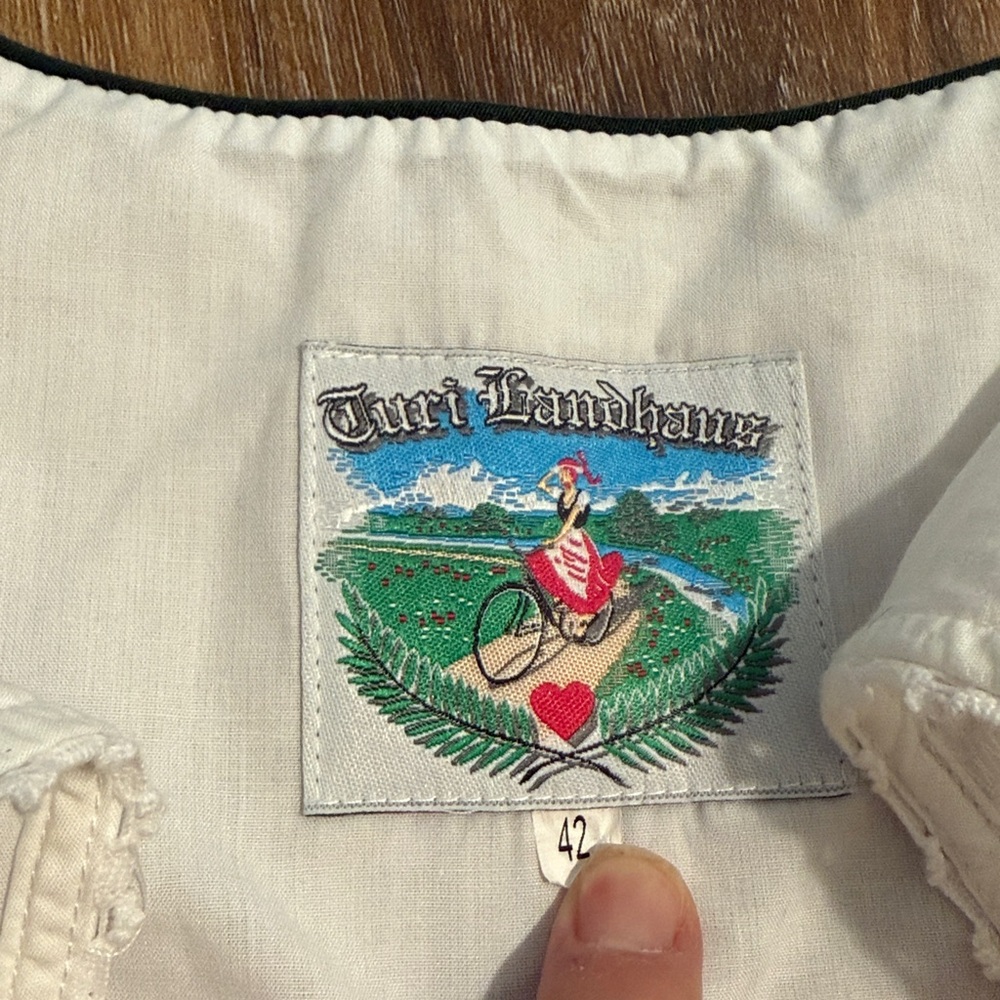 Traditional Green and Brown Dirndl Dress - Picture 10 of 10